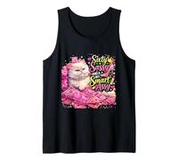 Sixty Sassy and a Bit Smart Assy Cat 60th Birthday Tank Top