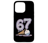 Sixty Seven Baseball Ice Cream Cone 67 Summer Fun Case for iPhone 15 Pro Max