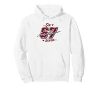 Sixty Seven Race Number Checkered Flag Design Pullover Hoodie