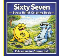 Sixty Seven Stress Relief 67 Coloring Book: 67 IYKYK Coloring Book Relaxation for Grown-Ups with Funny Six Seven Scenes (6 7 Coloring Book Meme Madness)