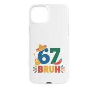 Sixty-Seventh Bruh Fiesta Sombrero Guitar Chili Case for iPhone 15 Plus