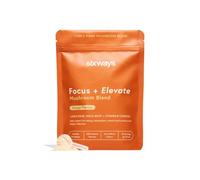 Sixways Focus & Elevate Lion's Mane Supplement, Mango Flavour, 30 Servings with Maca Root, Ginkgo Biloba, Vitamin B Complex, Vegan Nootropic Drink for Brain Function (150g)