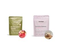 Sixways Hormone Balance Decaf Coffee, 30 Servings and Sixways Marine Collagen, Raspberry Flavour, 28 Servings