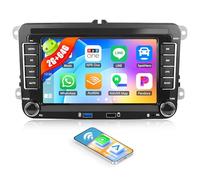 SIXWIN 2G+64G Android Car Stereo for VW Volkswagen Seat Golf Passat Jetta | Beetle Tiguan Touran EOS with Carplay Android Auto 7 inch Touchscreen with GPS WiFi 26UI Bluetooth FM Backup Camera MIC