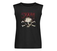 Sixx A.M. Skull Mens T Shirt Band Merch Nikki Am Vest for Men Size 3XL Black
