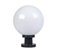 SixYi Outdoor IP65 Waterproof Garden Post Light Modern Industrial Column Lamp Spherical Globe Ball Pillar Lantern Patio Landscape Lighting E27 External Fence Deck Table Lamp