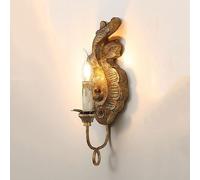 SIYANE Antique White Wood Farmhouse Wall Sconces French Country Wall Mount Light Candle Style LED Wall Lamp Vintage Bathroom Vanity Lighting Fixture for Bedroom Bedside Living Room Hallway Gallery
