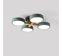 SIYANE Dimmable LED Ceiling Light Sputnik Flat LED Semi Flush Mount Ceiling Light Farmhouse Bedroom Close to Ceiling Lamp White Lighting for Kitchen Living Room Entryway Hallway Foyer Dining Room