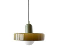 SIYANE Green Glass Pendant Lighting for Kitchen Island Over Table Mid Century Modern Chandelier Vintage Farmhouse Coastal Hanging Ceiling Lamp for Dinning Room Restaurant Hallway, with Bulb