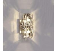 SIYANE LED Linear Bathroom Wall Sconce Modern Crystal Wall Light Bar Chrome Long Vanity Lighting Fixture Over Mirror Luxury Bedroom Wall Mounted Lamp For Living Room Hotel Foyer Porch, Warm White Ligh