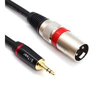 SiYear 3.5mm Mini Jack Stereo to XLR Male Microphone Cable， Unbalanced 1/8 inch to XLR 3 Pin Interconnect Cable Cord Adapter (3m/10FT)