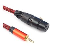SiYear Unbalanced 3.5mm mini jack 1/8" TRS male plug to XLR Female smartphone to stereo Mixer board, Computer microphone line，Microphone Cable （10FT/3M