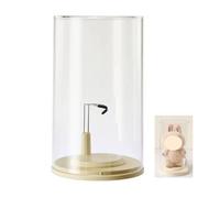 Siyecioa Clear Mini Doll Display Case, Transparent Collections Fixed Small Storage Box, Display Stand for Plush Dolls Keychains, Blind Box Figures, Action Figures, Soft Toys
