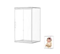 Siyecioa Display Case for Collections, Glass Display Box, Methacrylate, Clear Acrylic Exhibition Case, Doll Display Case with Door for Collectible Figures (50 x 37 x 29 cm)