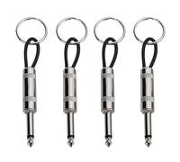 SIYIFEI 4 Pack Guitar Plug Keychain Guitar Key Holder 6.35mm Audio Plug Type Keychain for Marshall Key Holder Wall Mounted