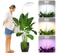SIYOMG Grow Lights for Indoor Plants 72 LEDs Full Spectrum Led Grow Light 10 Brightness Settings, 3 Light Modes, Auto On/Off Timer, 30~160CM Height Adjustable, Ideal for Large Plants