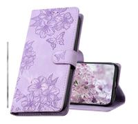 SIYOPINPFY Case for Huawei P30 Lite, P30 Lite Case Genuine Leather Wallet Case with Card Slots Kickstand Magnetic Shockproof Folio Cover Compatible with Huawei P30 Lite XY Purple