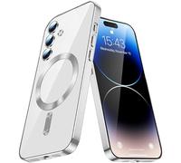 SIYOPINPFY Case for Huawei P30 Pro Magnetic Clear ，Not Yellowing Case with Camera Protective Cover Support Wireless Charger Ultra-Slim Shockproof Bumper Case for Huawei P30 Pro Silver CX