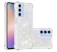 SIYOPINPFY Compatible With Samsung A15 5G Case Glitter for Women Girly Moving Liquid Glitter Sparkle Silicone Bumper Protection Case Compatible With Samsung Galaxy A15 5G - Love Colorful YB