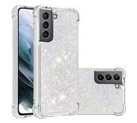 SIYOPINPFY Compatible With Samsung S21 5G Case Glitter for Women Girly Moving Liquid Glitter Sparkle Silicone Bumper Protection Case Compatible With Samsung Galaxy S21 5G - Love Colorful YB