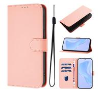 SIYOPINPFY Wallet Case for iPhone 17E / iPhone 16E - Flip Folio Book Fashion Covers Genuine Leather Case [3 Cash Card Slots] [Magnetic] Shockproof for Women Girls Compatible with iPhone 17E - Pink YBD