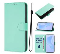 SIYOPINPFY Wallet Case for iPod Touch 5/6 / 7 - Flip Folio Book Fashion Covers Genuine Leather Case [3 Cash Card Slots] [Magnetic] Shockproof for Women Men Compatible with iPod Touch 7 - Mint YBD