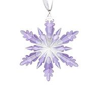 SIYOUKI Ice Angel Christmas Ornament with Gift Box, Crystal Snowflake Annual Winter Star,Pendant Christmas Hanging Decorations Collectibles (Purple)
