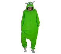 SIYUE Onesie Costume Relaxo Jumpsuit Monsters Wazowski Adult Pyjamas Women Men Costume Animal Pyjamas Christmas Carnival Halloween, Green, M