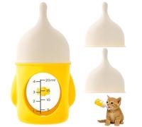 Siyyim 20ml Pet Nursing Bottle for Newborn Kittens & Puppies - Reusable Milk Feeder with Soft Nipple & Scale Markings - BPA-Free, Easy to Clean - Ideal for Small Animals
