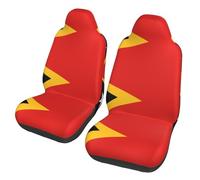 sizaCVC Universal Democratic Republic of Timor-Leste Print Car Seat Covers - Front Seat Protector for Women & Men, Fits SUV Sedan Truck