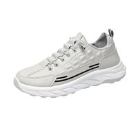 Size 13 Mens Trainers, Mens Trainers Causal Running Shoes, Lightweigt Sport Sneakers,Breathable Mesh Fly Weaving Walking Non-Slip,Mens Trainers Size 10 A Grey