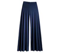 Size 16 Navy Gothic Wide Leg Flattering High Waist Stretch Palazzo Pants/Trousers