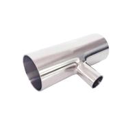 Size 19mm-102mm x 16mm-89mm Pipe OD Reducing Butt Welding Auto Tee 3 Way 3A 304 Stainless 5PCS(51mm x 25mm)