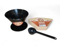 Size 2 Pour Over Filter Coffee Maker Set by EDESIA ESPRESS