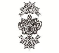 Size:208x95mm New Waterproof Animal, Flower Angel Tattoo Tiger Head Totem Tattoo Sticker(023)