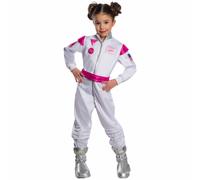 (Size 3-5, White) Barbie Astronaut Space Suit Toy Doll Fancy Dress Kids Girls Costume