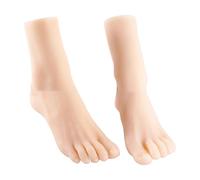 Size 36 Female Foot Replicas TPE Construction Foot Mannequin Foot Anatomy Training Tool Suitable for Shoe Marketing Realistic Foot Model
