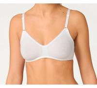 Sloggi Womens Basic+ N Bra - White Cotton - Size 38C