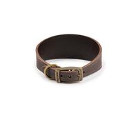 (Size 4/5, Sable) Ancol Timberwolf Whippet / Greyhound Leather Dog Collar