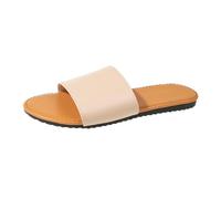 Size 4.5 WOMEN'S Thong Sandals Open Toe Slip on Flip Flops Slippers Buckle Sandals Summer Slides Beach Outdoor T-Strap Tan Sandal Shoes A8_Beige Footwear Clearance