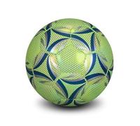 Size 4 Glow-in-the-Dark Reflective Soccer Ball, Fluorescent Luminous Training Ball for Students Competition & Practice, Long-Lasting Brightness, for Kids Adults(A)