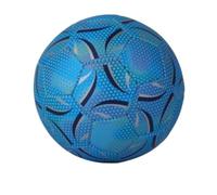 Size 4 Glow-in-the-Dark Reflective Soccer Ball, Fluorescent Luminous Training Ball for Students Competition & Practice, Long-Lasting Brightness, for Kids Adults(B)