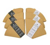 Size 4/No.4/1x4 Coffee Filter Papers by COFFEE LUSSO, Cone Shaped, Unbleached, Eco Friendly (300)