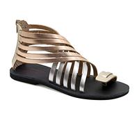 Size 5 Multicolor Size 3 Multicolor Emmanuela Greek Leather Toe ring Sandals, Quality Handmade Zipper Summer Shoes for Women, Gladiator Slip On sandals, Dressy Chic Strappy Sandals Rose Gold Silver