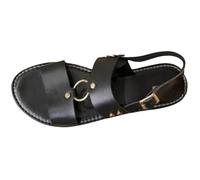 Size 6.5 WOMEN'S Thong Sandals Open Toe Slip on Flip Flops Slippers Buckle Sandals Summer Slides Beach Outdoor T-Strap Tan Sandal Shoes A6_Black Footwear Clearance