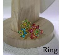 (Size 6 52MM) 2025 Original Jewelry Set New Idyllia Y-shaped Flower Crystal Boutique Irregular Earring Exquisite Necklace Ring Bracelet Swar Wedding Gift Women