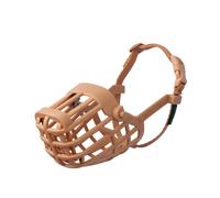 Baskerville Classic Basket Muzzle - Dog can Pant and Drink, Prevents Biting and Food Waste Scavenging, Strong TPR, Ideal for Longer Nosed Dogs, Breathable Dog Training Muzzle for Medium Dogs (Size 6)