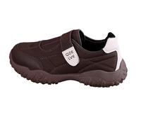 Size 6 Women's Casual Comfort Walking Shoes Ladies Touch Fasterning Lightweight Comfortable Hook & Loop/Lace up Sneakers Flats Non-Slip #01_Brown Footwear Gifts