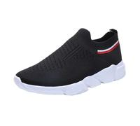 Size 6 WOMENS Walking Shoes Hands-Free Non Slip Athletic Sneakers with Memory Foam Lightweight Breathable Laceless Comfortable Tennis Sneakers Gym Work Shoe Black Footwear Clearance