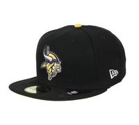 Minnesota Vikings NFL Cap Men's New Era Black Fitted Hat - New